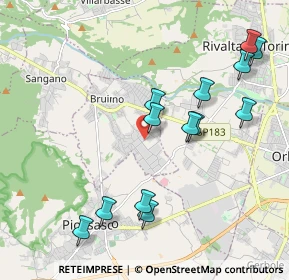 Mappa Viale A. Cruto, 10090 Bruino TO, Italia (2.15)