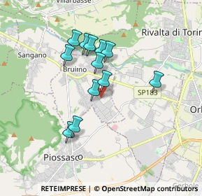 Mappa Viale A. Cruto, 10090 Bruino TO, Italia (1.48833)