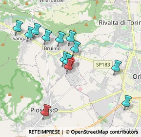 Mappa Viale A. Cruto, 10090 Bruino TO, Italia (1.90538)