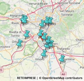 Mappa Via E. Artom, 10135 Torino TO, Italia (6.00933)