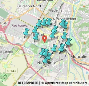 Mappa Via E. Artom, 10135 Torino TO, Italia (1.493)