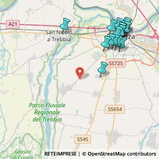 Mappa Strada dei Sette Ponti, 29122 Piacenza PC (5.50235)