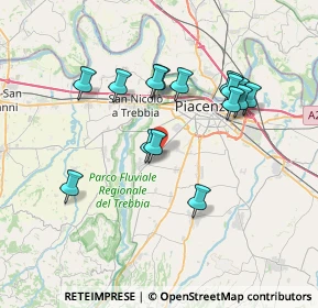 Mappa Strada dei Sette Ponti, 29122 Piacenza PC (6.776)