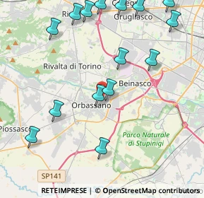 Mappa , 10043 Orbassano TO, Italia (5.08533)