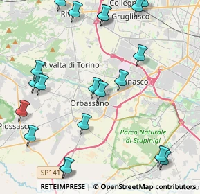 Mappa , 10043 Orbassano TO, Italia (5.282)