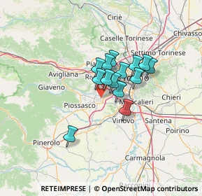Mappa , 10043 Orbassano TO, Italia (8.58786)