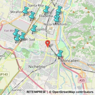 Mappa Via Nazario Sauro, 10024 Moncalieri TO, Italia (2.63182)