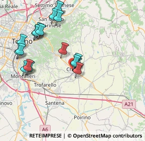 Mappa Piazza Trento, 10023 Chieri TO, Italia (8.006)
