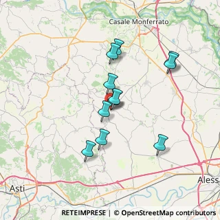 Mappa Via San Giovanni Bosco, 14030 Penango AT (6.14636)