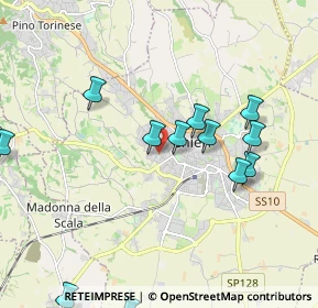 Mappa Via Biscaretti, 10023 Chieri TO, Italia (2.80938)