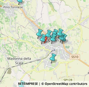 Mappa Via Biscaretti, 10023 Chieri TO, Italia (1.51667)