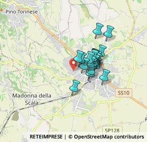 Mappa Via Biscaretti, 10023 Chieri TO, Italia (1.078)