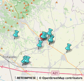 Mappa Via Santa Clara, 10023 Chieri TO, Italia (3.08636)