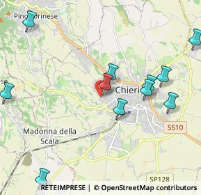 Mappa Strada del Vallo, 10023 Chieri TO, Italia (2.36636)