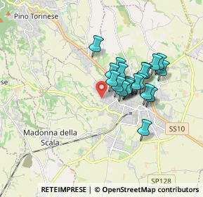 Mappa Strada del Vallo, 10023 Chieri TO, Italia (1.299)