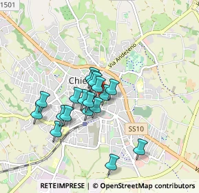 Mappa Via della Pace, 10023 Chieri TO, Italia (0.69611)