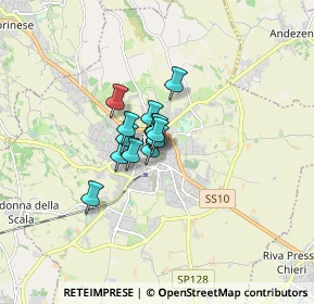 Mappa Via della Pace, 10023 Chieri TO, Italia (0.81385)