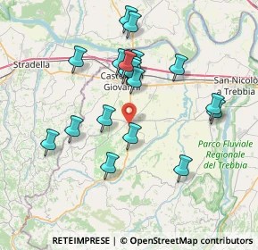 Mappa Via Pianello, 29011 Borgonovo Val Tidone PC, Italia (7.019)