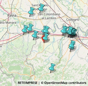 Mappa Via Pianello, 29011 Borgonovo Val Tidone PC, Italia (15.4535)