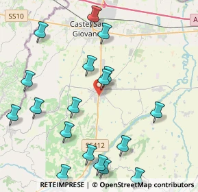 Mappa Via Pianello, 29011 Borgonovo Val Tidone PC, Italia (5.256)