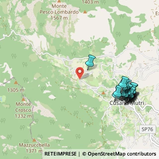 Mappa Contrada Calvario, 82033 Cusano Mutri BN, Italia (1.37037)