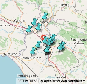 Mappa Vico Ferrari, 81044 Tora e Piccilli CE, Italia (10.064)