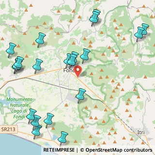 Mappa Via Sibilla Aleramo, 04022 Fondi LT, Italia (6.055)
