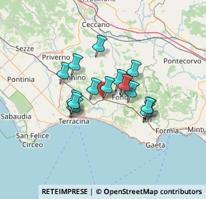 Mappa Via appia km 114, 04022 Fondi LT, Italia (10.08882)