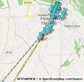 Mappa Via vicinale, 81016 Piedimonte Matese CE, Italia (1.1865)