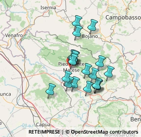 Mappa Via vicinale, 81016 Piedimonte Matese CE, Italia (10.96)