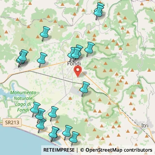 Mappa Via Ponte Tavolato, 04022 Fondi LT, Italia (5.888)