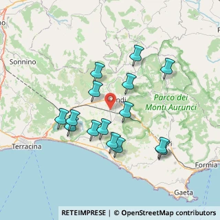Mappa Viale Piemonte M.O.F, 04022 Fondi LT, Italia (7.27667)