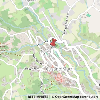 Mappa Via Tiratore, 7, 82033 Cusano Mutri, Benevento (Campania)