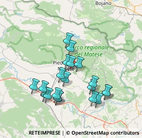 Mappa Via Torelle, 81016 Piedimonte Matese CE, Italia (7.2455)