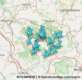 Mappa Via Torelle, 81016 Piedimonte Matese CE, Italia (9.3955)