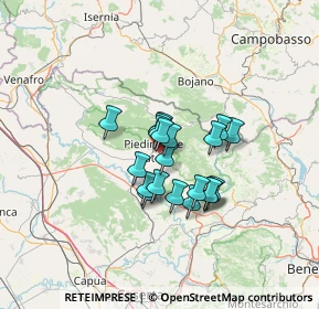 Mappa Via Torelle, 81016 Piedimonte Matese CE, Italia (9.3985)
