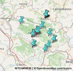 Mappa Via Torelle, 81016 Piedimonte Matese CE, Italia (12.081)