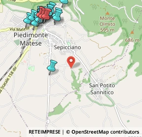 Mappa Via Torelle, 81016 Piedimonte Matese CE, Italia (1.565)