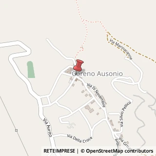 Mappa Via Municipio, 03040 Coreno Ausonio, Frosinone (Lazio)