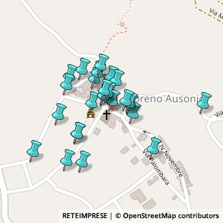 Mappa Via Municipio, 03040 Coreno Ausonio FR, Italia (0.08846)