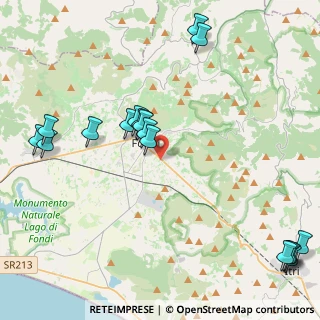 Mappa Via A. Modigliani, 04022 Fondi LT, Italia (5.67765)