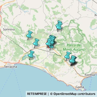 Mappa Via Vicinale della Torre, 04022 Fondi LT, Italia (5.71368)