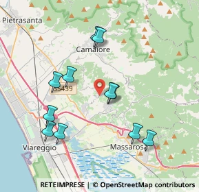 Mappa Via delle Sezioni, 55054 Camaiore LU, Italia (3.86545)