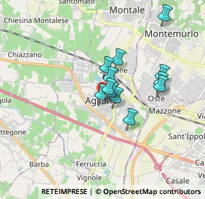 Mappa Presso Centro Direzionale Primo piano, 51031 Agliana PT, Italia (1.26667)