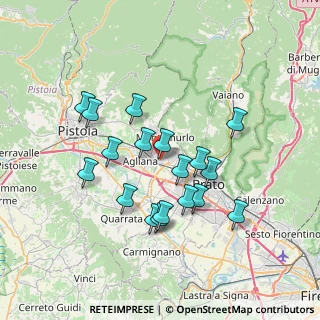 Mappa Via Spartaco Lavagnini, 59013 Montemurlo PO, Italia (6.65)