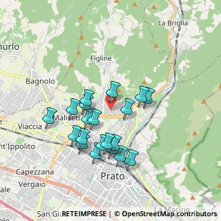 Mappa Via Agostino Bruno, 59100 Prato PO, Italia (1.6635)