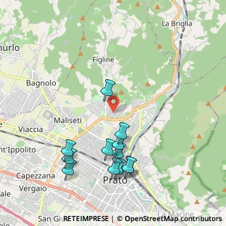 Mappa Via Agostino Bruno, 59100 Prato PO, Italia (2.2275)