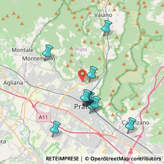 Mappa Via Agostino Bruno, 59100 Prato PO, Italia (3.87364)