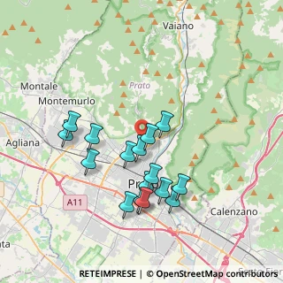 Mappa Via Agostino Bruno, 59100 Prato PO, Italia (3.535)