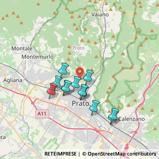 Mappa Via Agostino Bruno, 59100 Prato PO, Italia (3.15833)